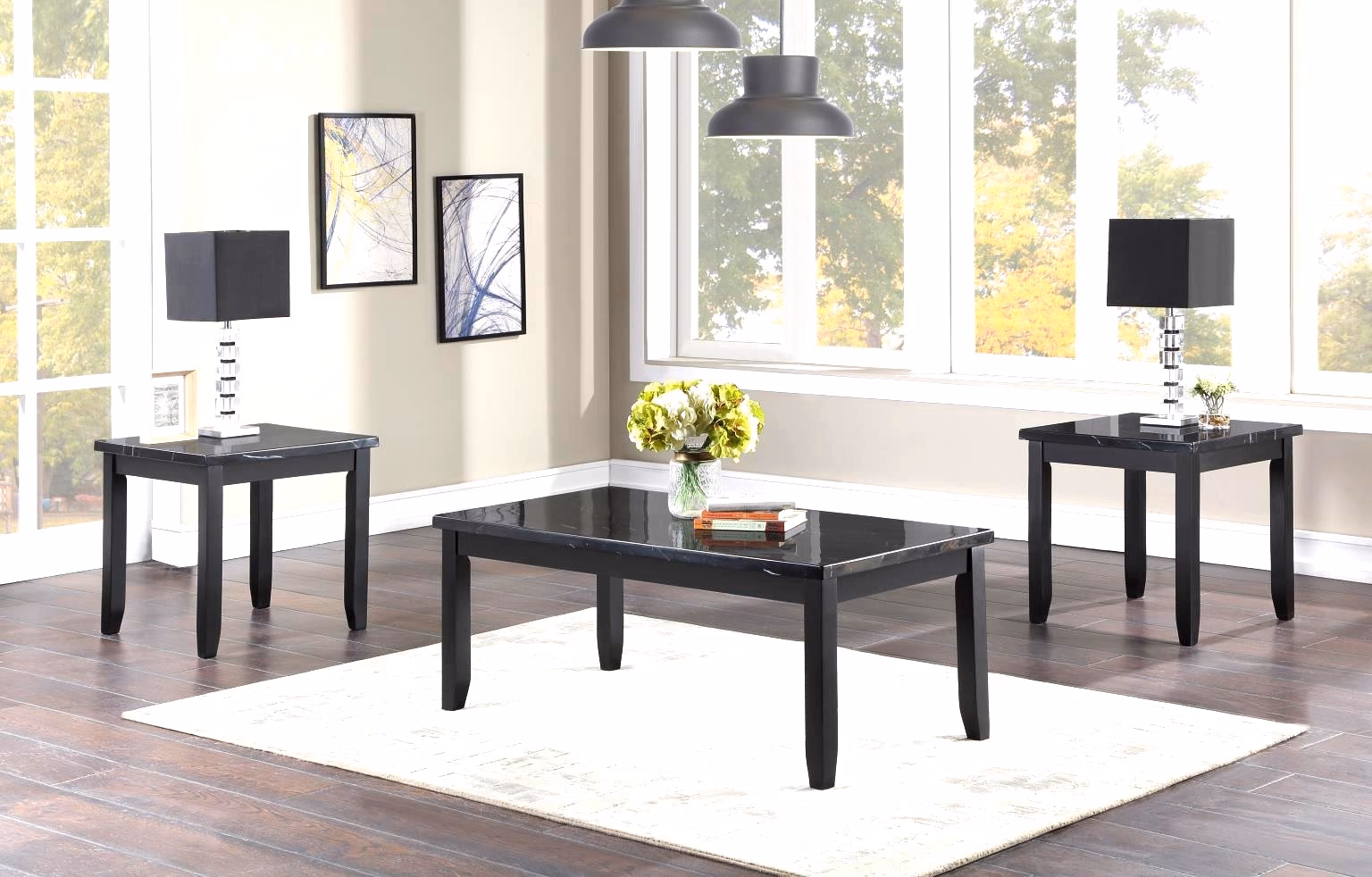 Black Top 3 PK Table Set (3CN) photo 1
