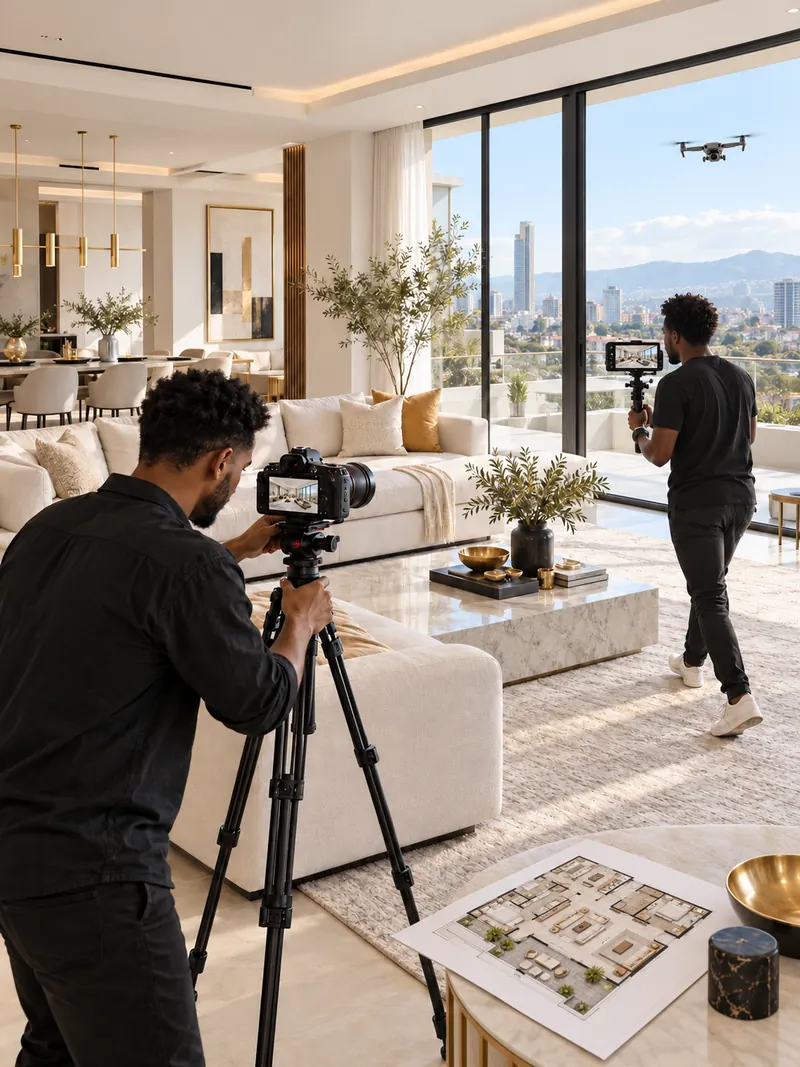 Floor plans, virtual tours and drone footage